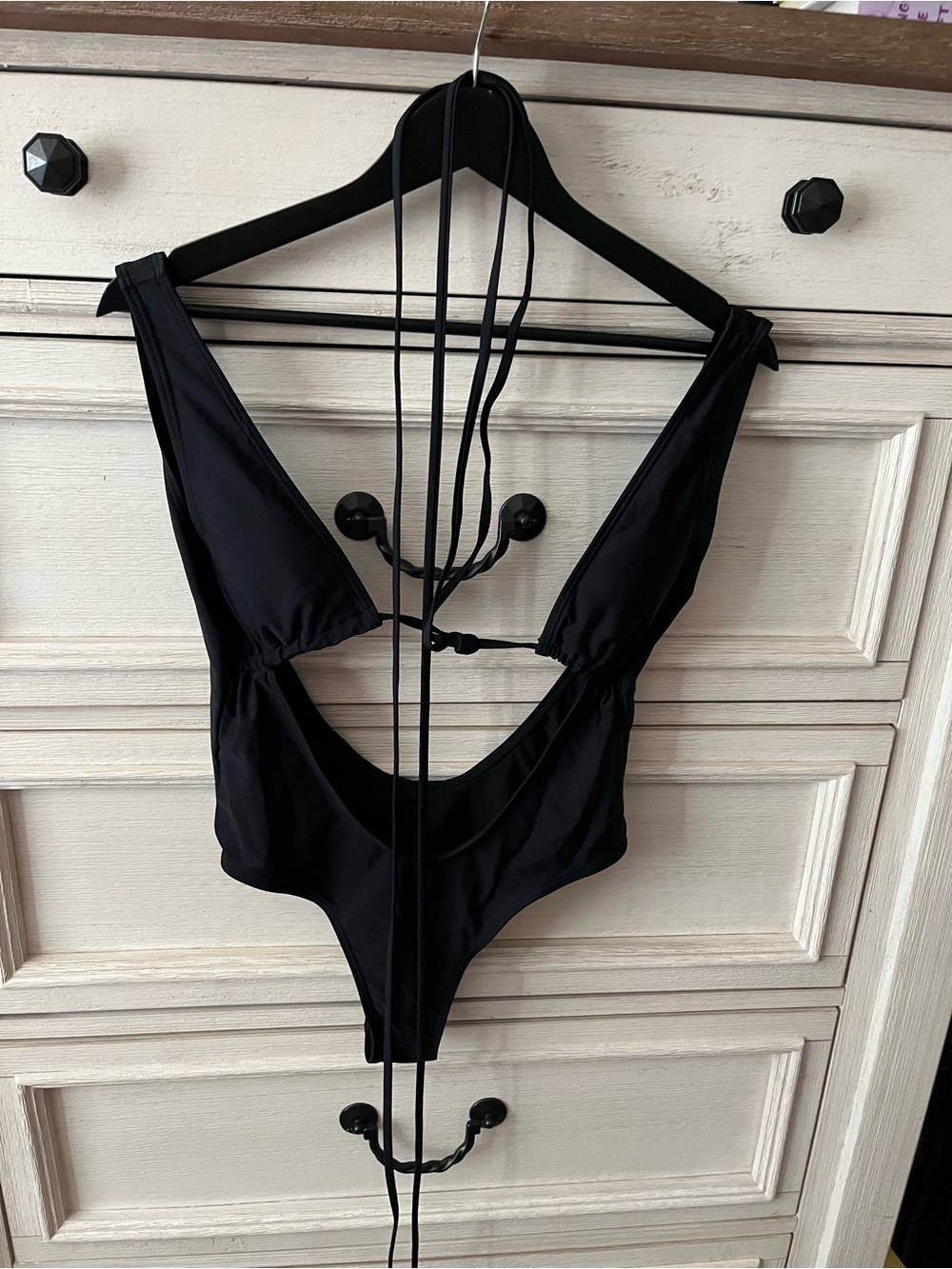 SHEIN Black One-Piece Swimsuit